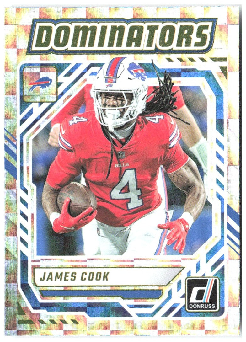 James Cook Donruss - Dominators DOM-JCK 2025 Buffalo Bills