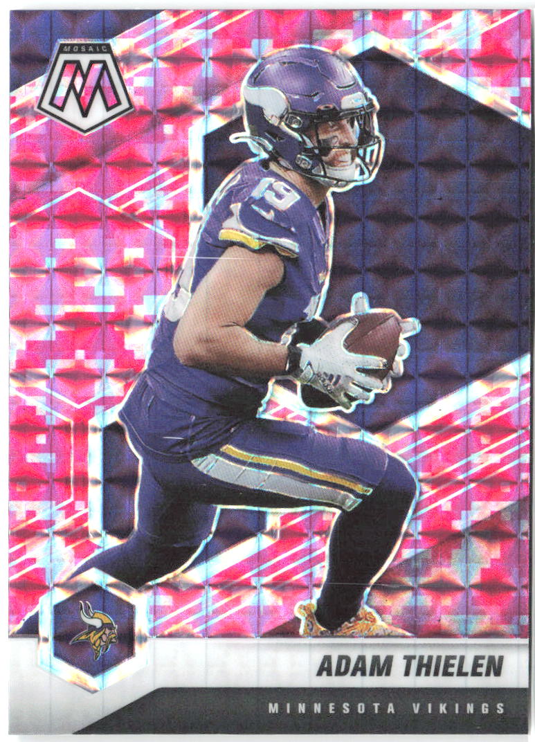 Adam Thielen Panini Mosaic - Prizm Camo Pink 133 2021 Minnesota Vikings