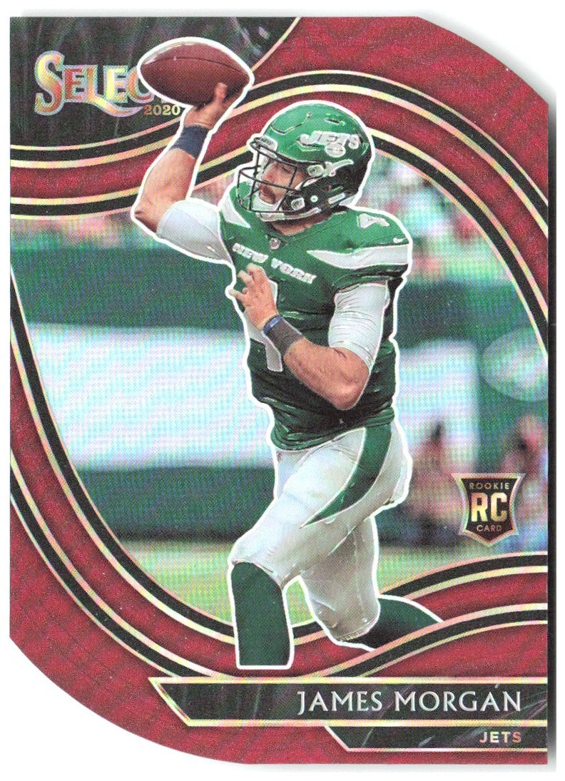 James Morgan Panini Select - Red Prizm Die Cut 384 2020 New York Jets