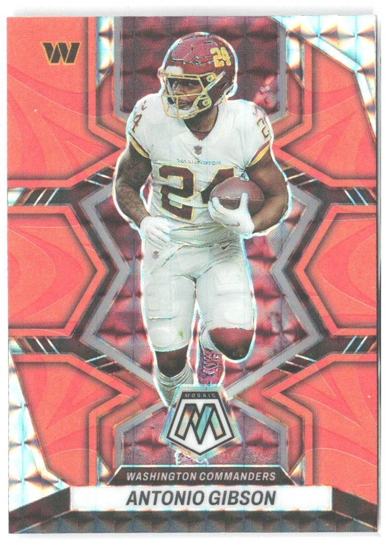 Antonio Gibson Mosaic - Mosaic Reactive Orange 196 2022 Washington Commanders