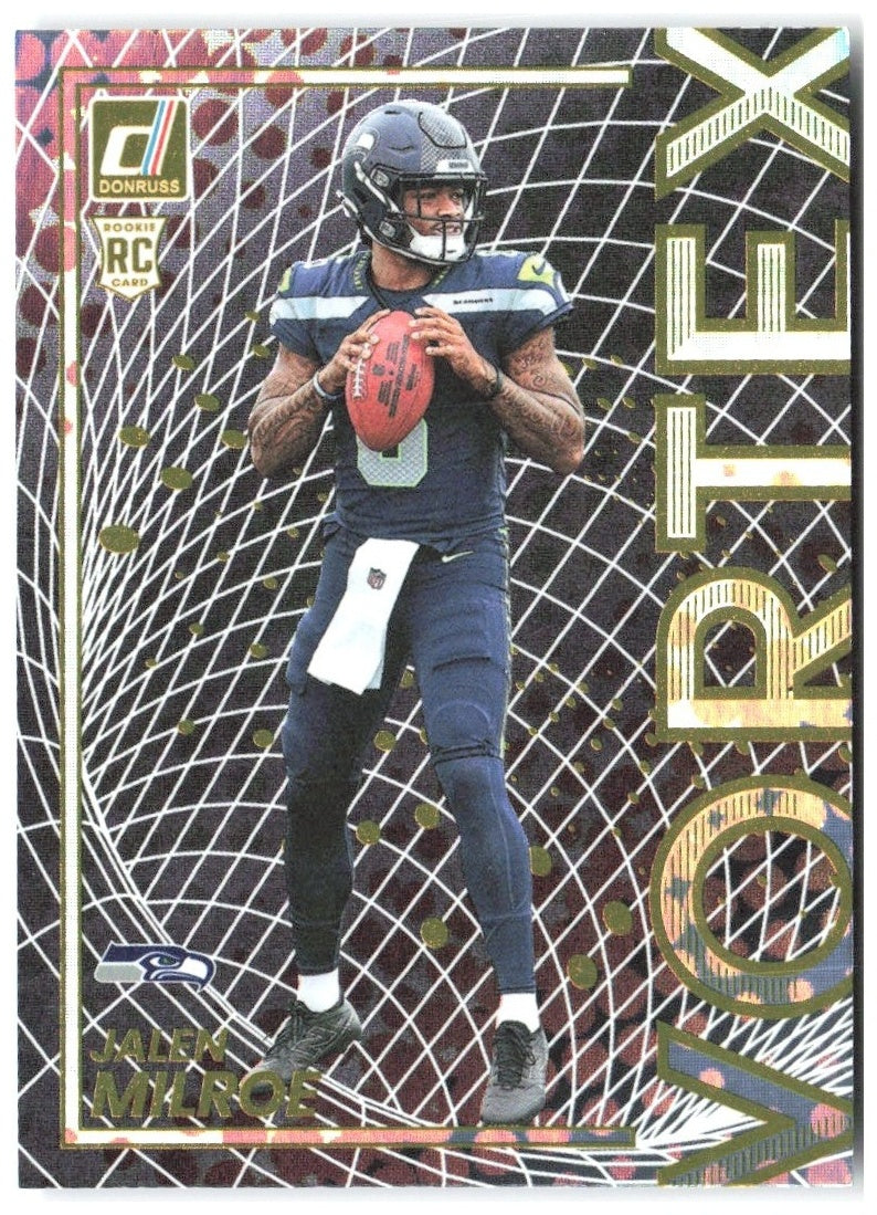 Jalen Milroe Donruss - Vortex 12 2025 Seattle Seahawks