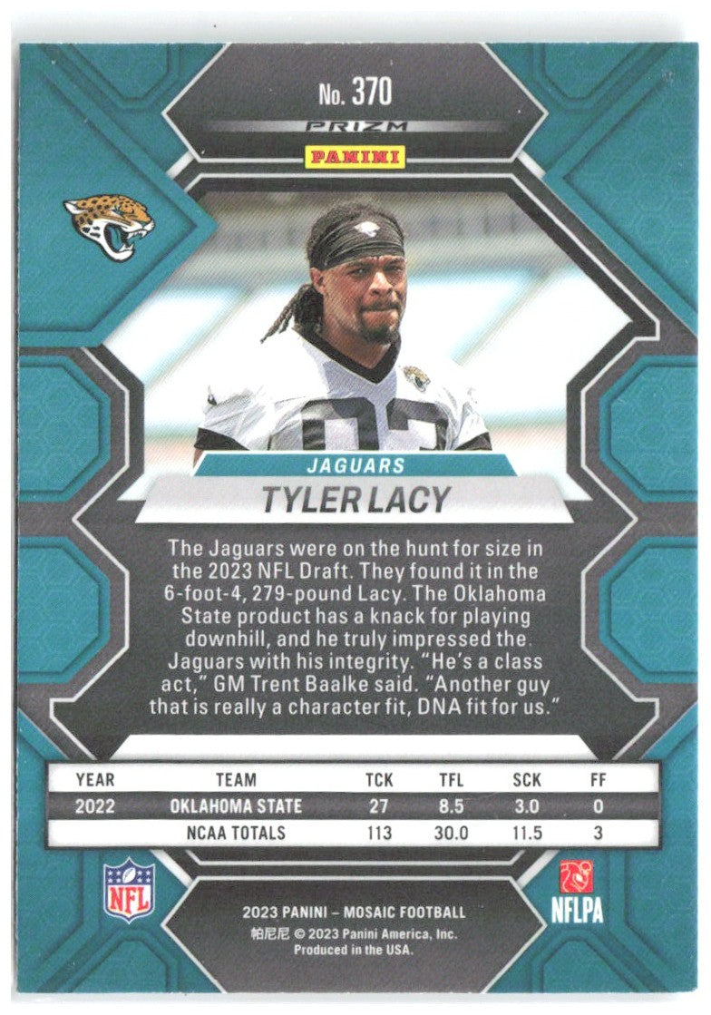 Tyler Lacy Panini Mosaic - Silver 370 2023 Jacksonville Jaguars