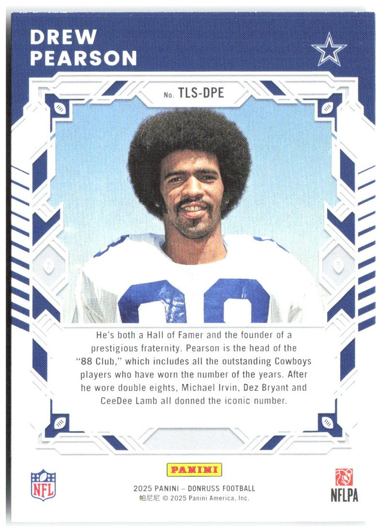Drew Pearson Donruss - The Legend Series TLS-DPE 2025 Dallas Cowboys