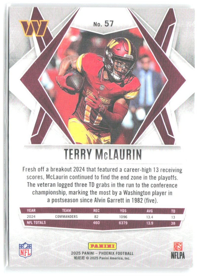 Terry McLaurin Panini Phoenix - Silver Prizm 57 2025 Washington Commanders