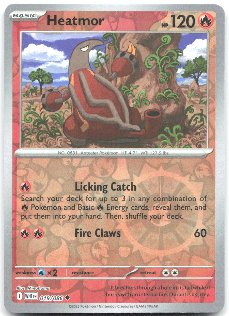 Heatmor Reverse Holo Uncommon SV White Flare 019/086 NM Minahamu