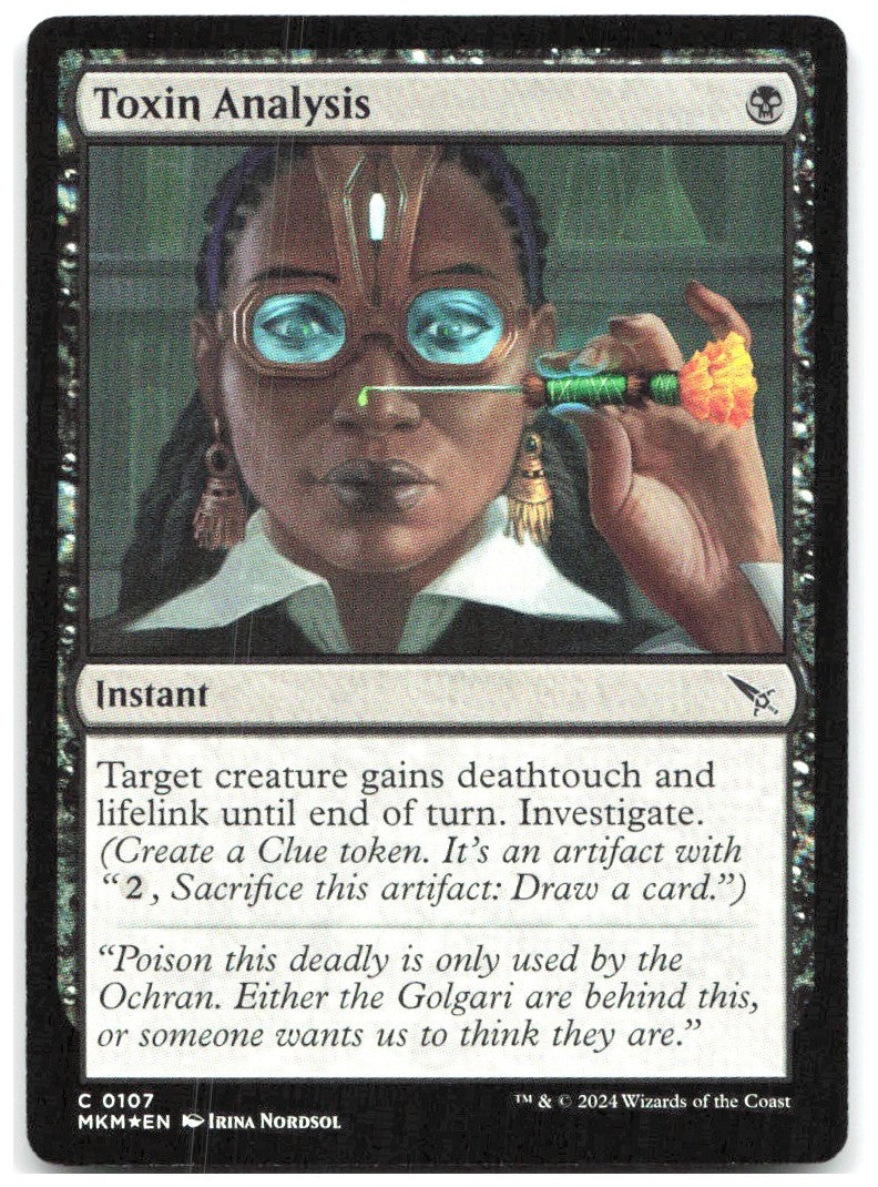 Toxin Analysis Foil C Murders at Karlov Manor 107 NM Irina Nordsol