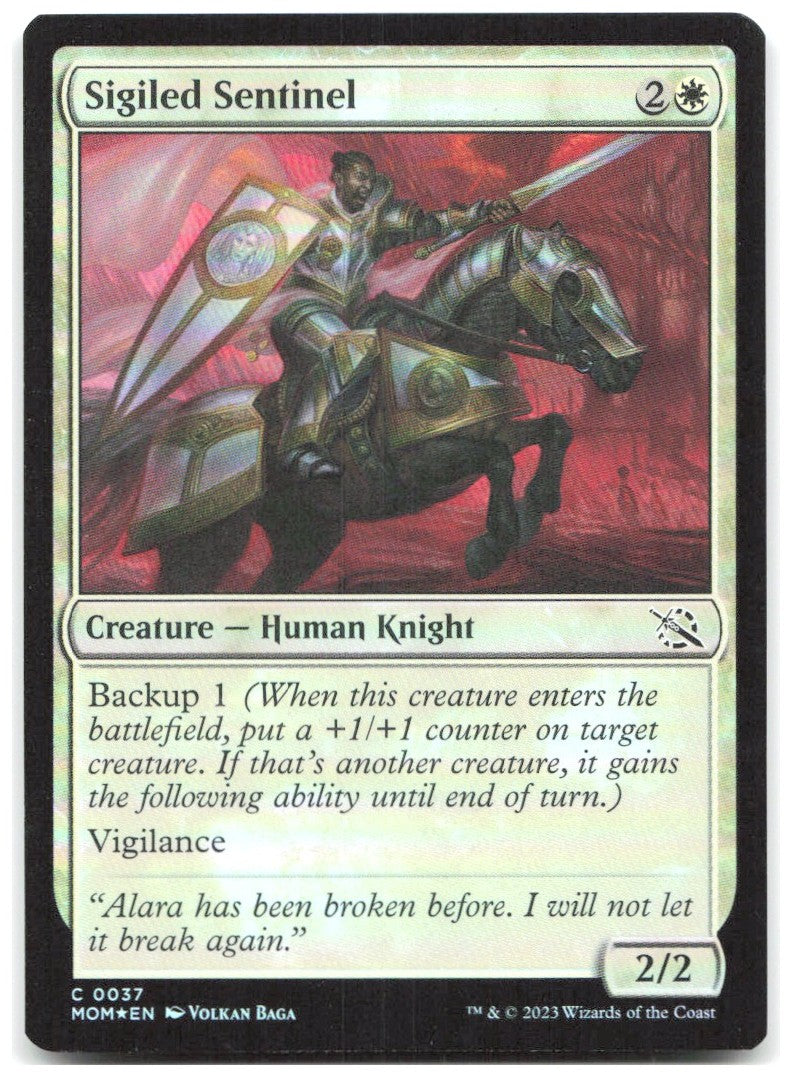 Sigiled Sentinel Foil C March of the Machine 37 NM Volkan Baga