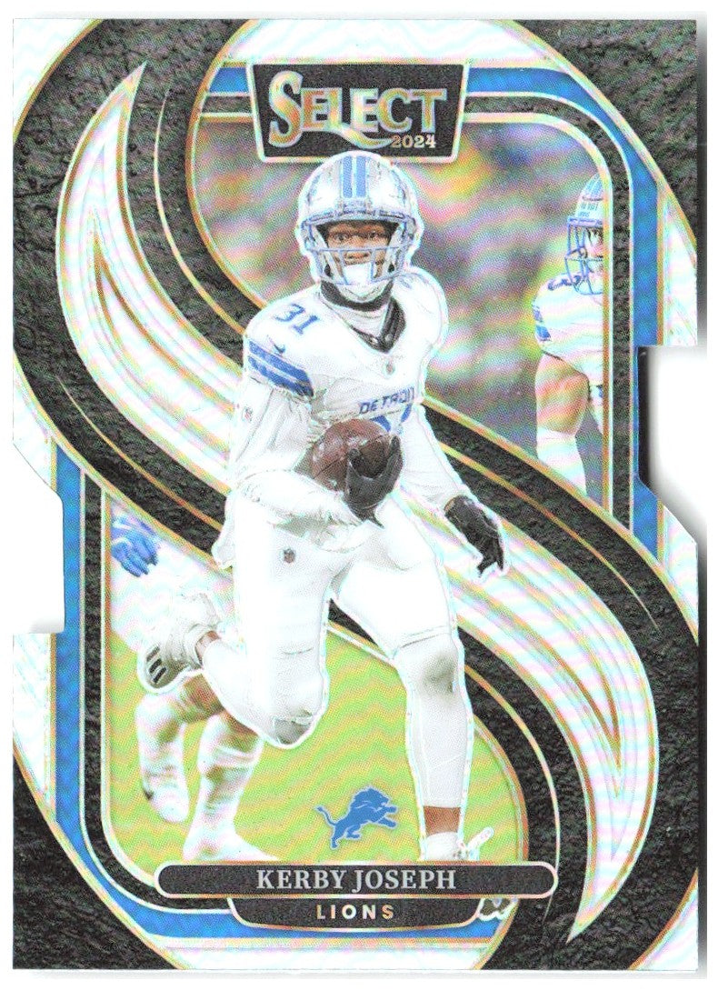 Kerby Joseph Panini Select - Silver Prizm Die Cut 177 2024 Detroit Lions