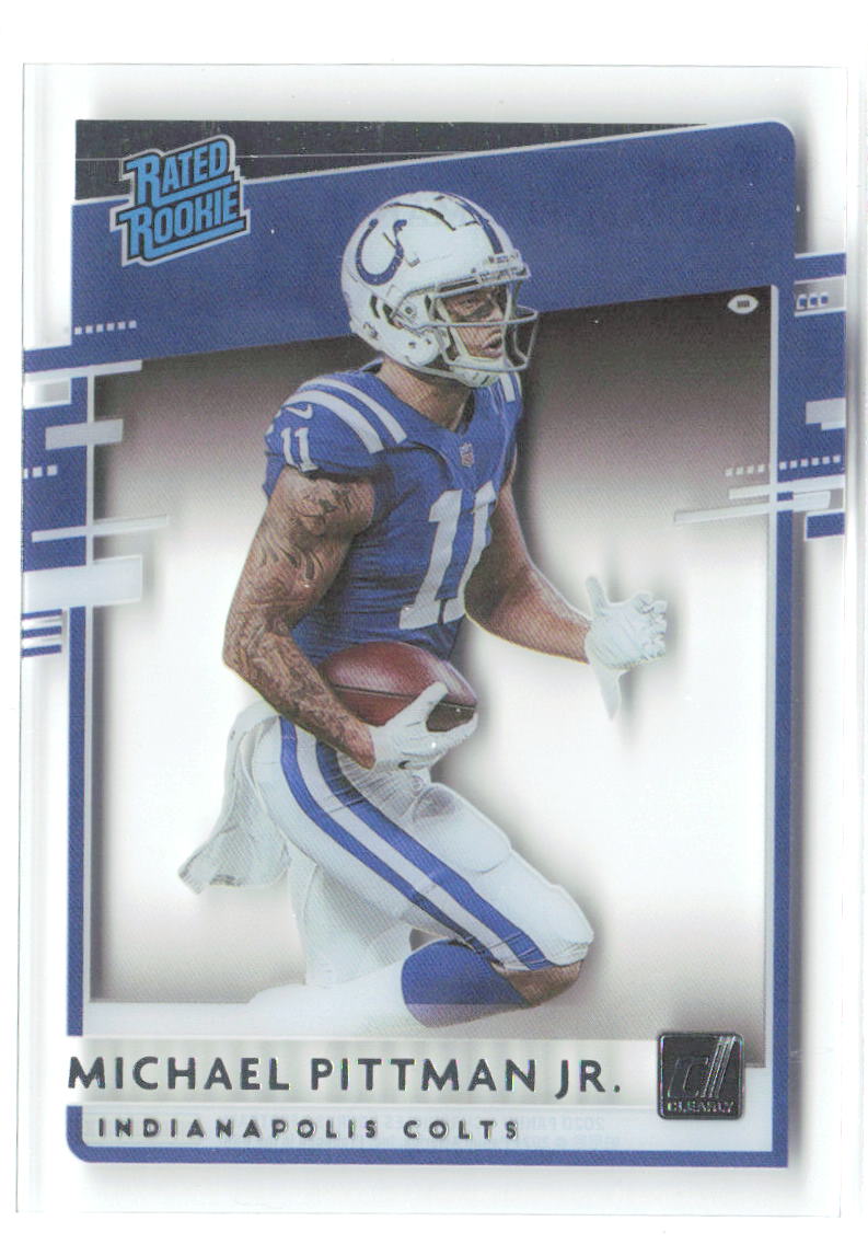Michael Pittman Jr. Chronicles - Clearly Donruss Rated Rookies RR-MP 2020 Colts