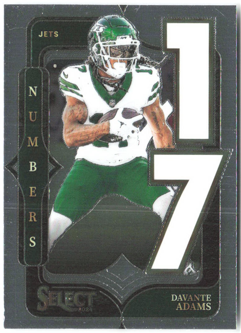 Davante Adams Panini Select - Select Numbers 25 2024 New York Jets