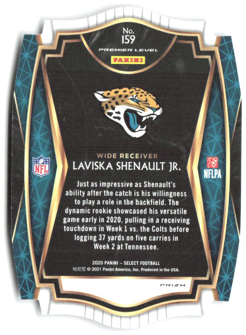Laviska Shenault Jr. Select - Purple Prizm Die Cut 159 2020 Jacksonville Jaguars