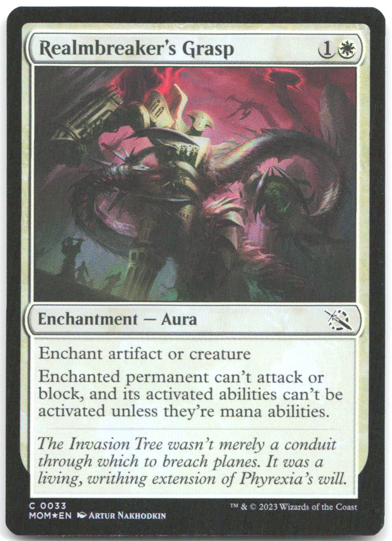 Realmbreaker's Grasp Foil C March of the Machine 33 NM Artur Nakhodkin