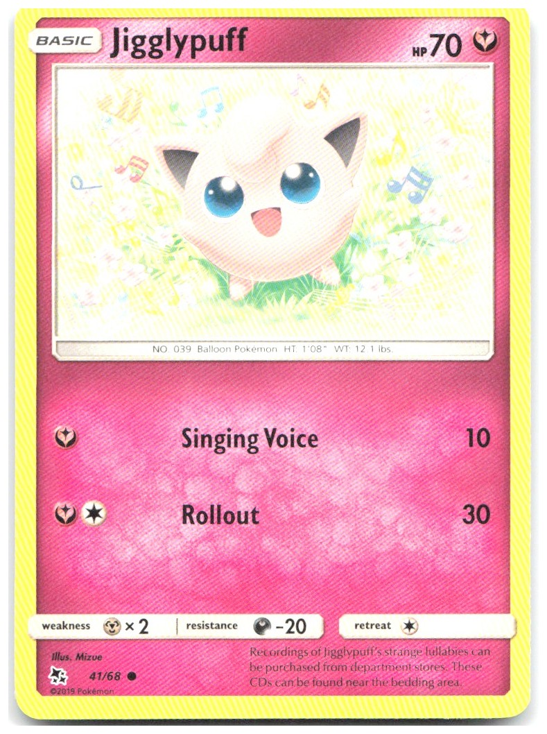 Jigglypuff Common Hidden Fates 41/68 NM Mizue