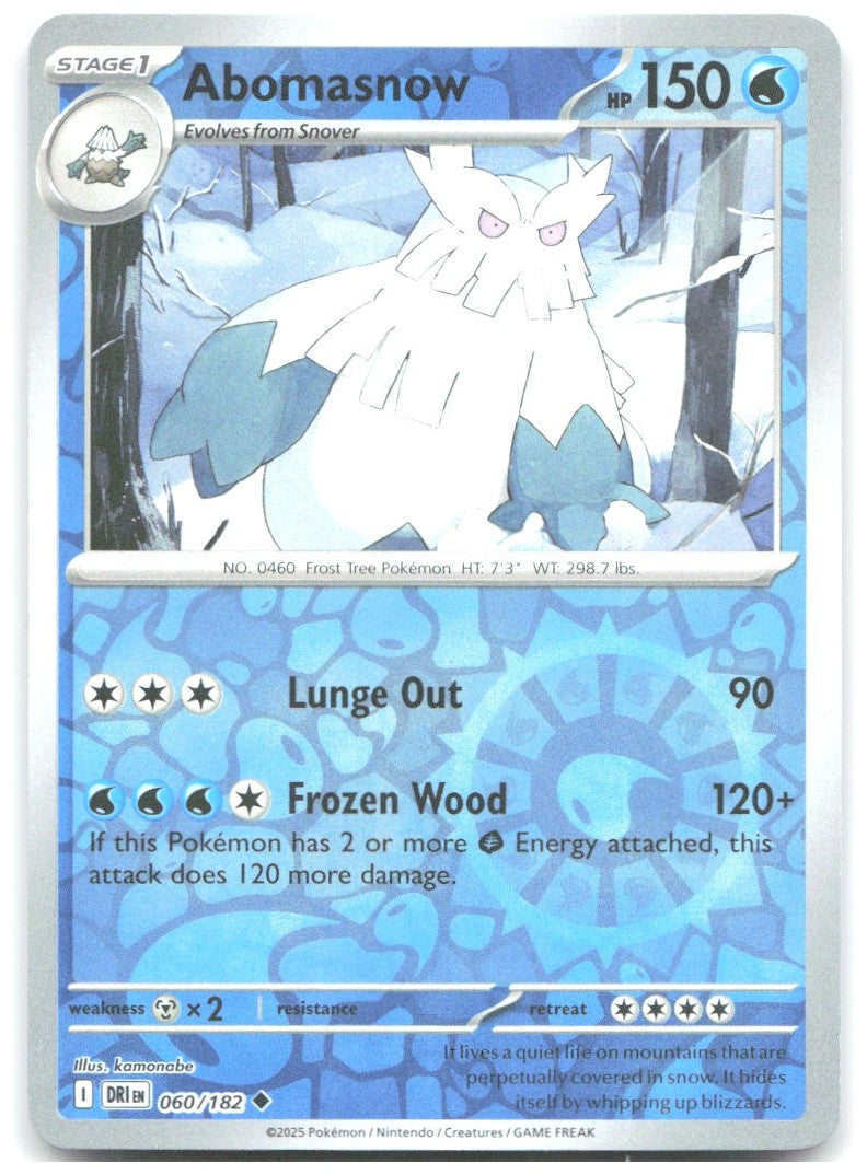 Abomasnow Reverse Holo Uncommon SV10 Destined Rivals 060/182 NM OKUBO