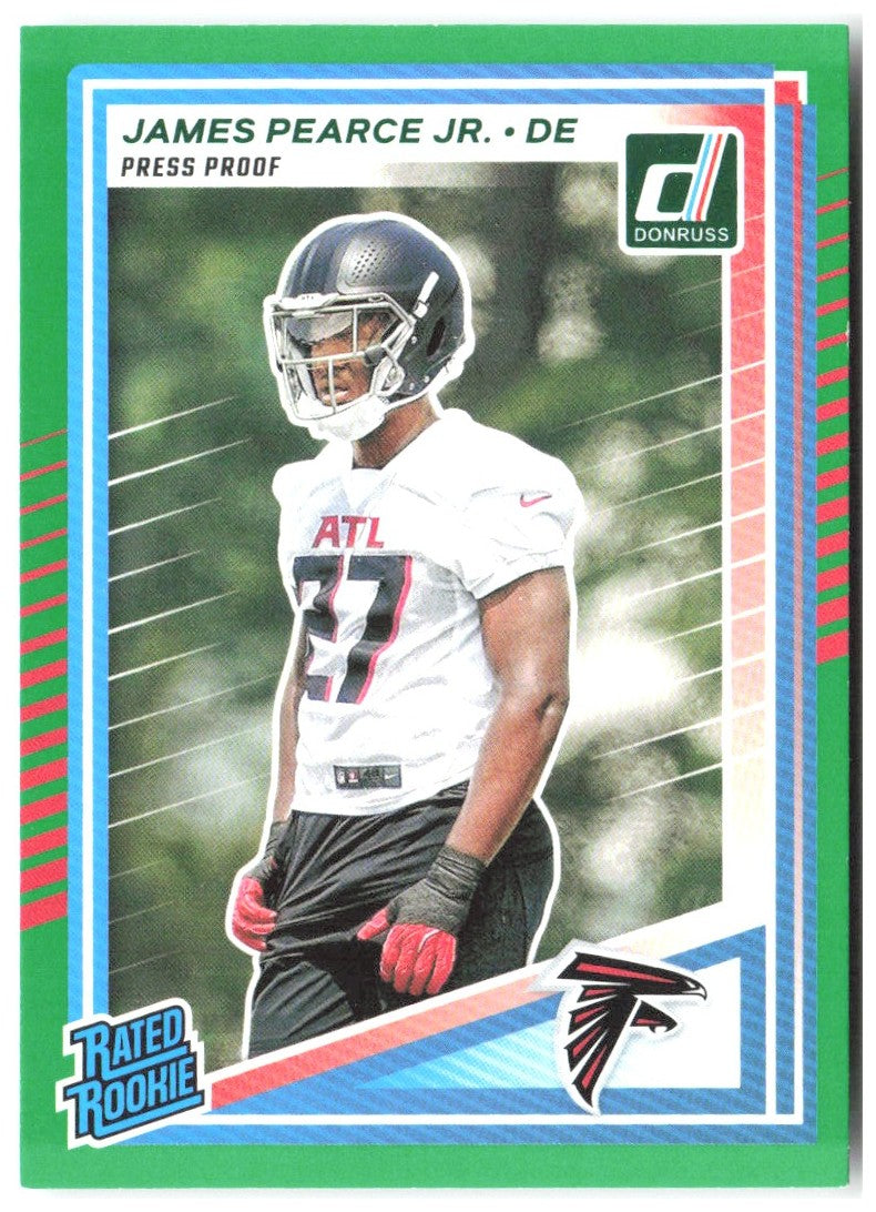 James Pearce Jr. Donruss - Press Proofs Green 363 2025 Atlanta Falcons