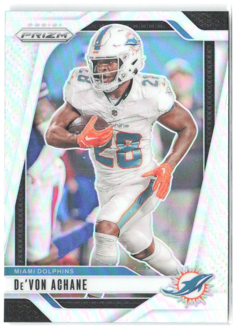 De'Von Achane Panini Prizm - Silver 176 2024 Miami Dolphins