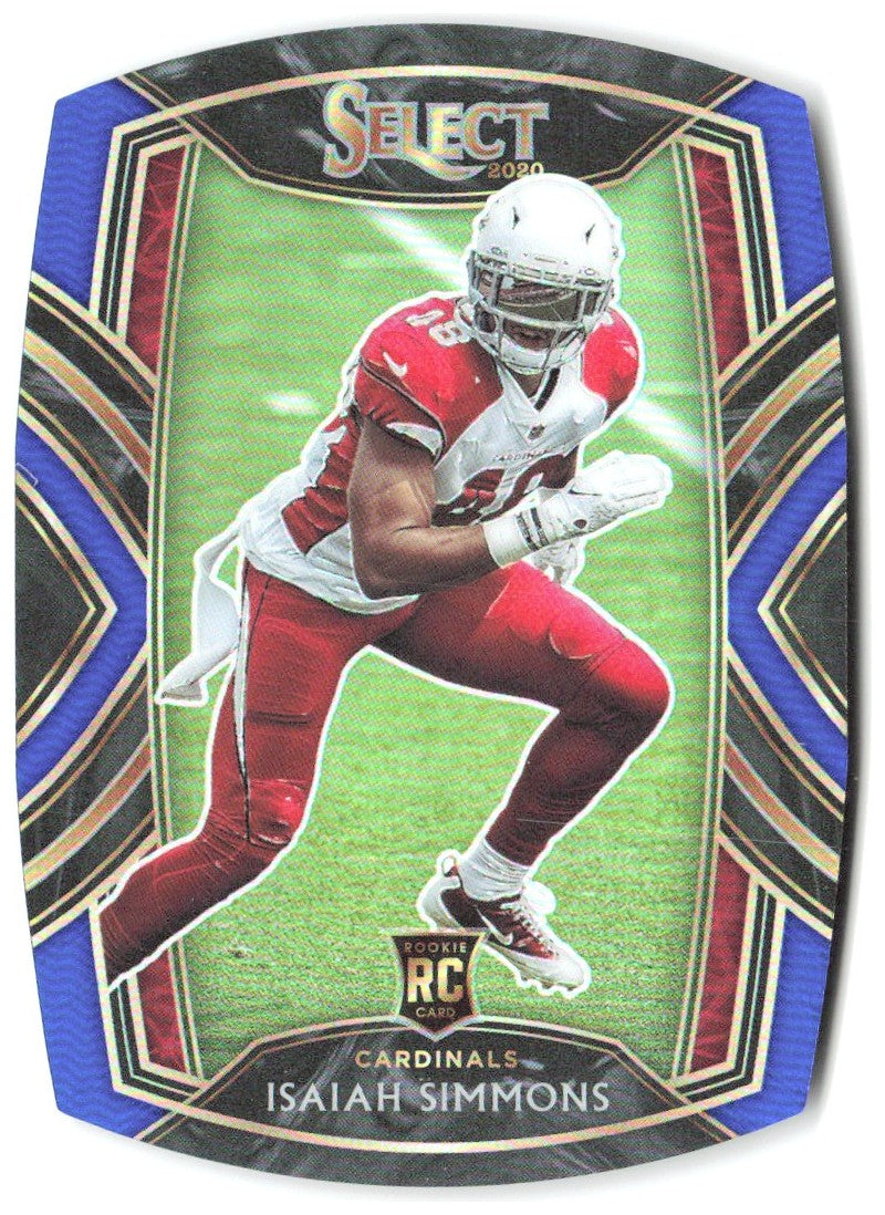 Isaiah Simmons Panini Select - Blue Prizm Die Cut 288 2020 Arizona Cardinals
