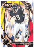 Dan Hampton Panini Select - Red & Yellow Prizm Shock 242 2024 Chicago Bears