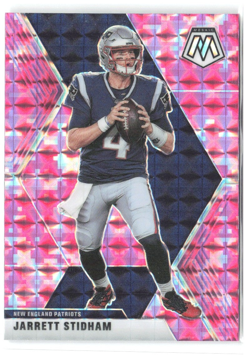 Jarrett Stidham Panini Mosaic - Prizm Camo Pink 139 2020 New England Patriots