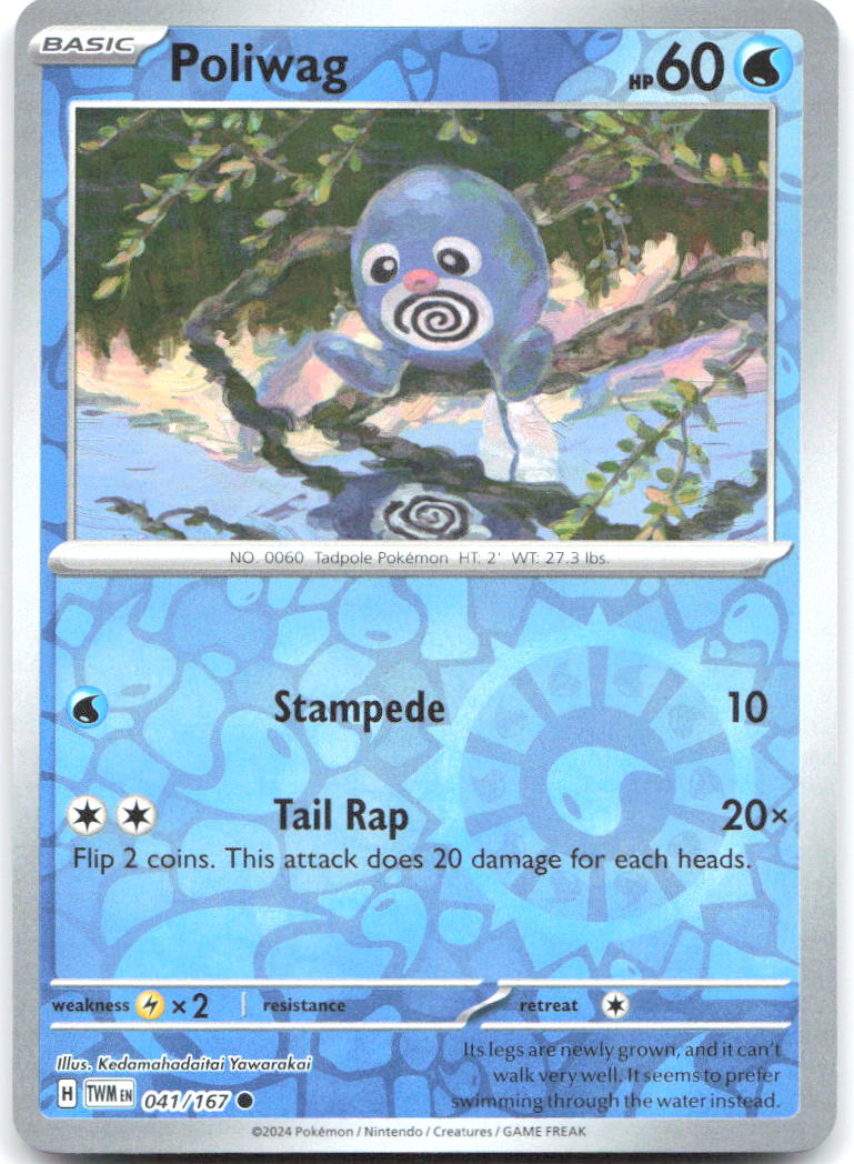 Poliwag Reverse Holo SV06 Twilight Masquerade 041/167 Kedamahadaitai Yawarakai