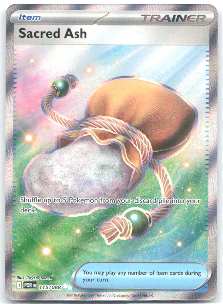 Sacred Ash Holo Ultra Rare ME03: Perfect Order 115/088 NM Toyste Beach