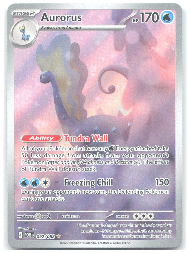 Aurorus Holo Illustration Rare ME03 Perfect Order 092/088 NM HACCAN