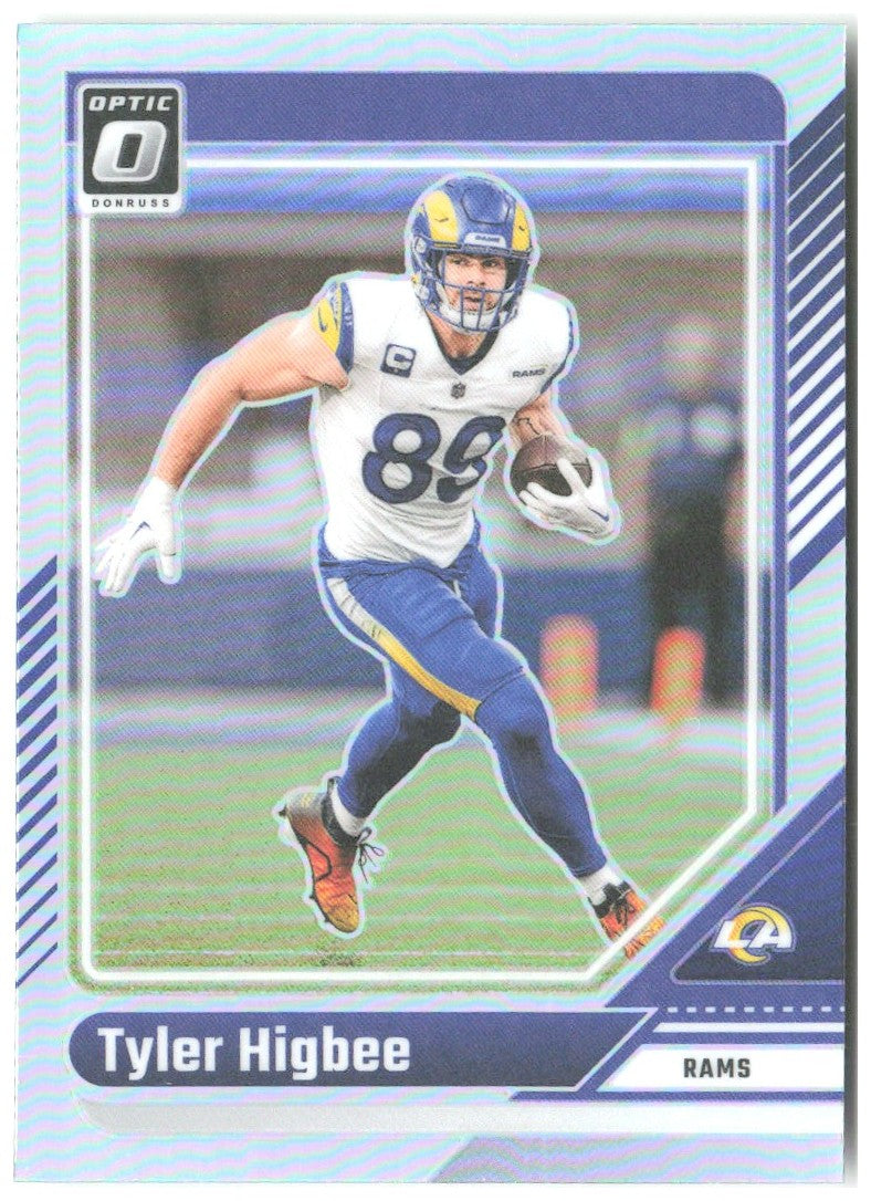 Tyler Higbee Donruss Optic - Holo 117 2024 Los Angeles Rams