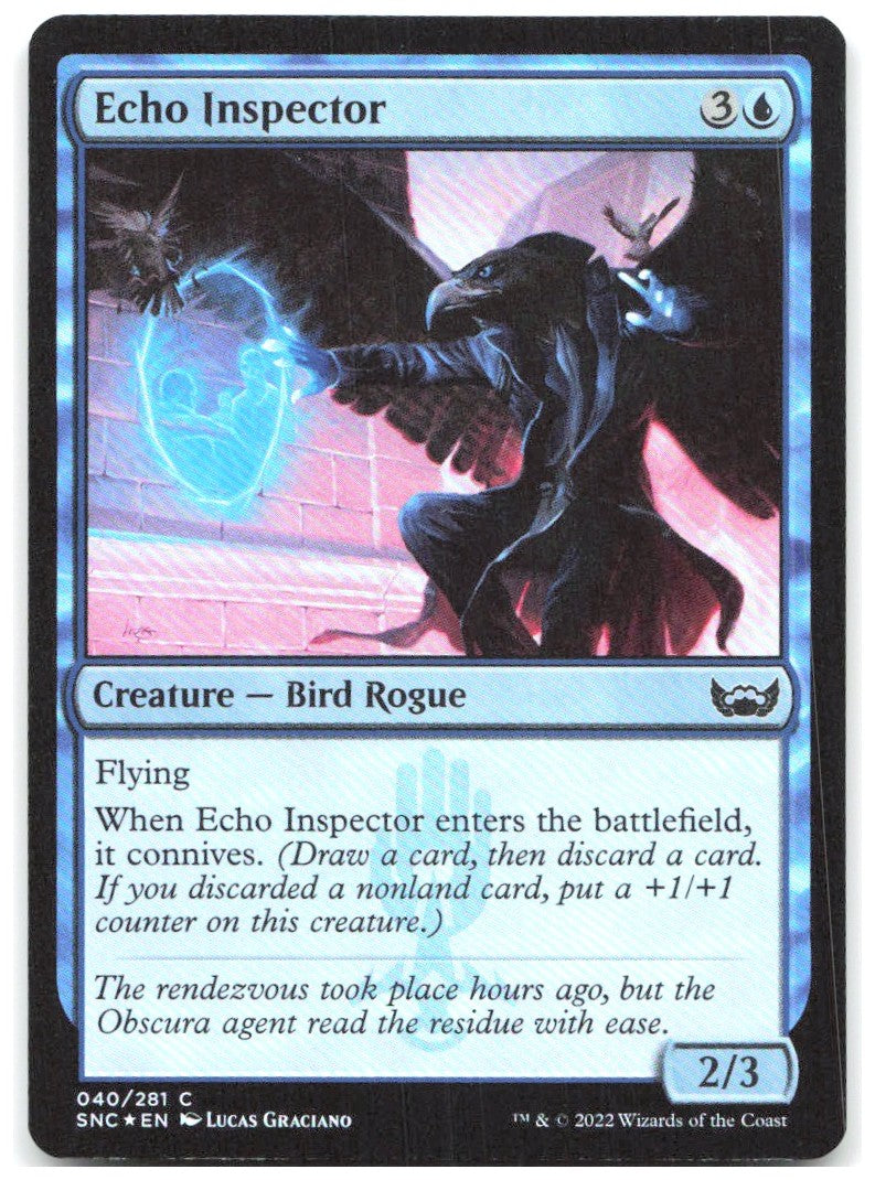 Echo Inspector Foil C Streets of New Capenna 40 NM Lucas Graciano