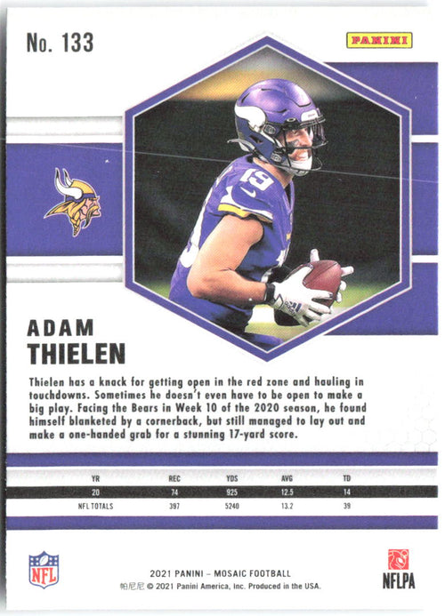 Adam Thielen Panini Mosaic 133 2021 Minnesota Vikings