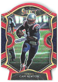 Cam Newton Panini Select - Red Prizm Die Cut 36 2020 New England Patriots