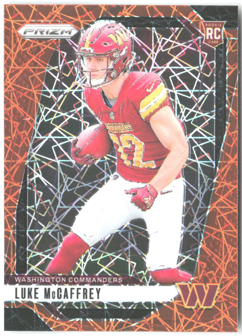 Luke McCaffrey Panini Prizm - Lazer 367 2024 Washington Commanders