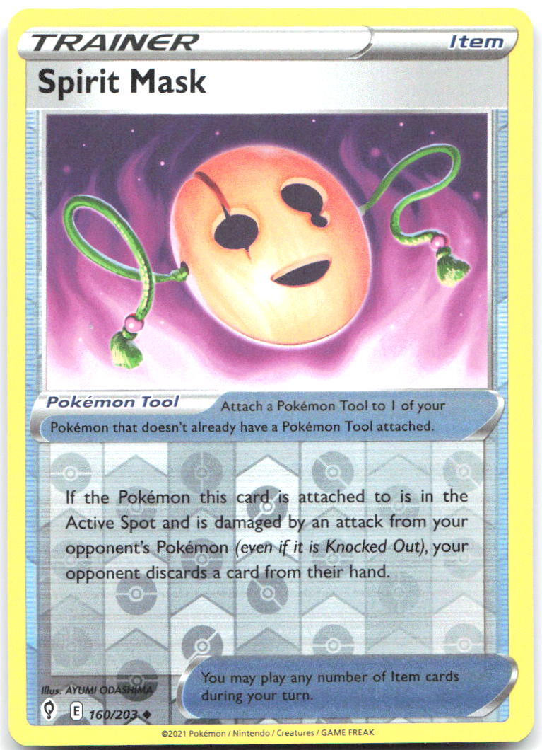 Spirit Mask Reverse Holo SWSH07 Evolving Skies 160/203 NM AYUMI ODASHIMA