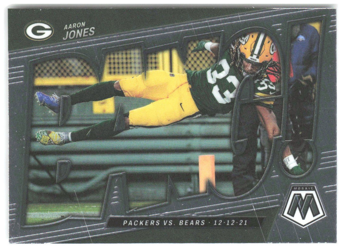 Aaron Jones Panini Mosaic - Bang! B-4 2022 Green Bay Packers