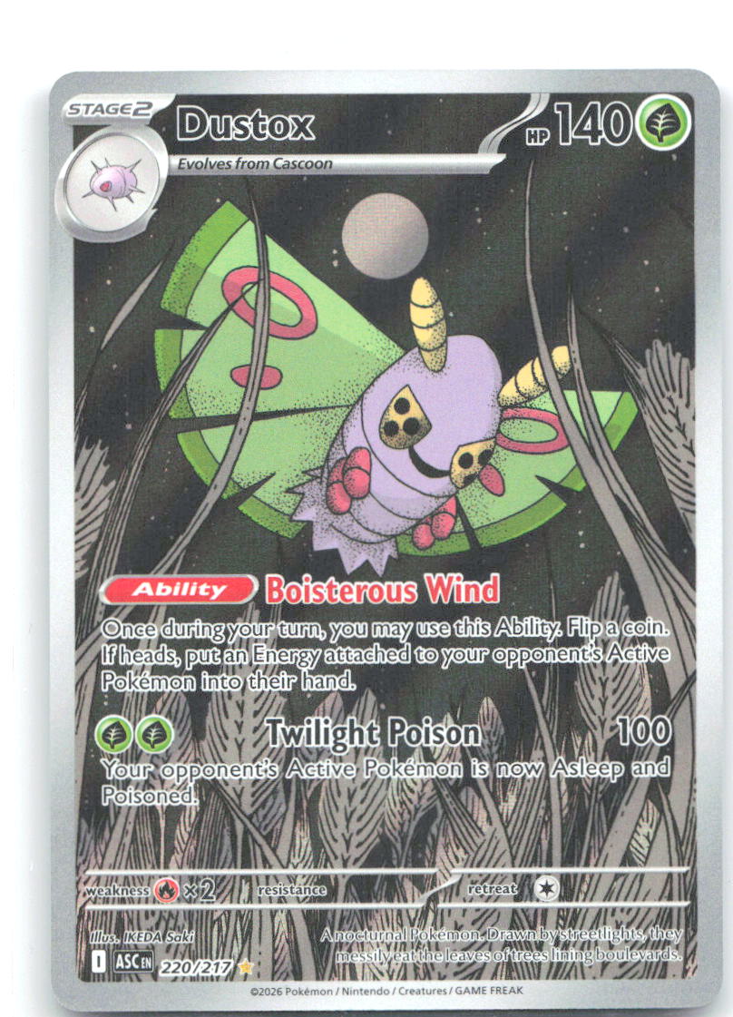 Dustox Holo Illustration Rare ME: Ascended Heroes 220/217 NM kamonabe