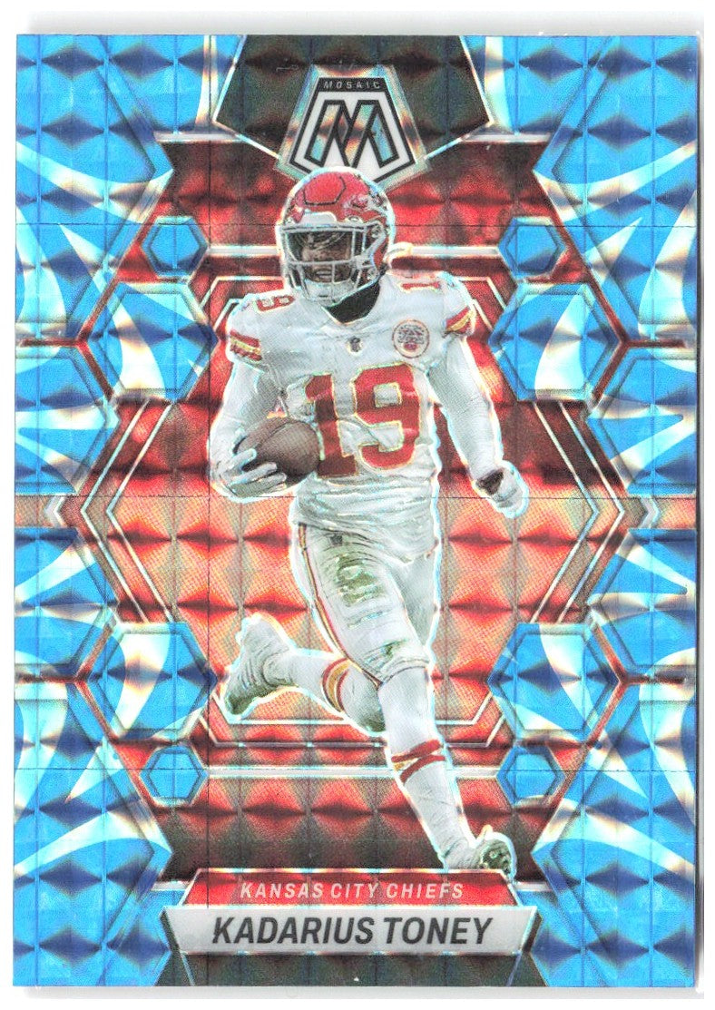 Kadarius Toney Panini Mosaic - Reactive Blue Mosaic 112 2023 Kansas City Chiefs