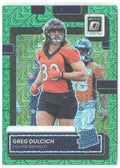 Greg Dulcich Donruss - Optic Rated Rookies Green Mojo P-385 2022 Denver Broncos