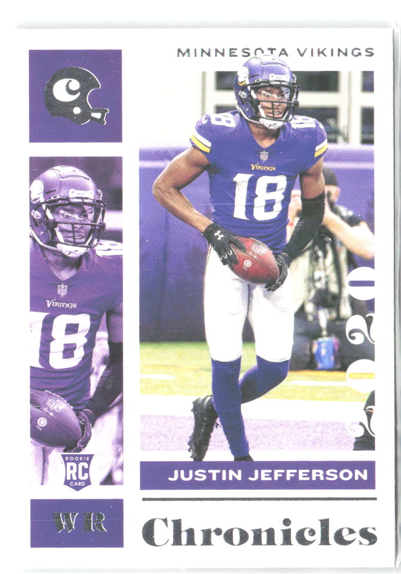 Justin Jefferson Panini Chronicles 62 2020 Minnesota Vikings RC
