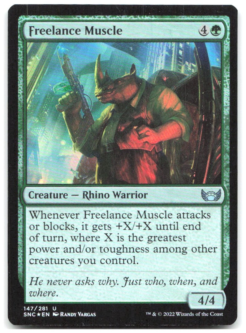 Freelance Muscle Foil U Streets of New Capenna 147 NM Randy Vargas