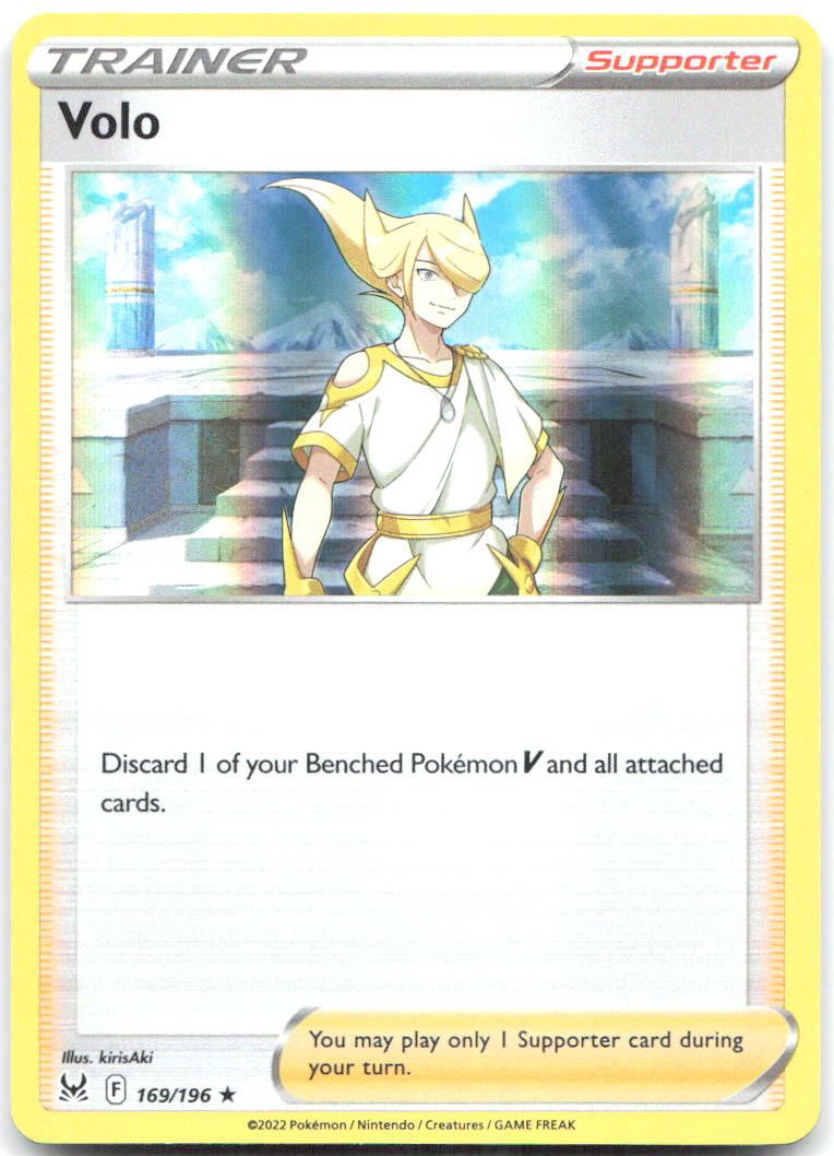 Volo Holo Rare SWSH11: Lost Origin 169/196 NM kirisAki
