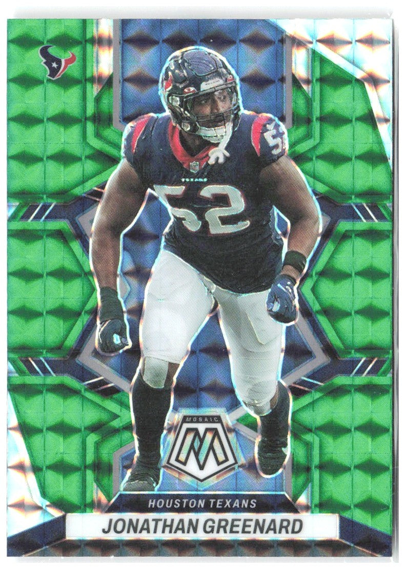Jonathan Greenard Panini Mosaic - Mosaic Green 80 2022 Houston Texans