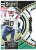 Kayshon Boutte Panini Select - Black and Green Prizms Die Cuts 116 2023 Patriots