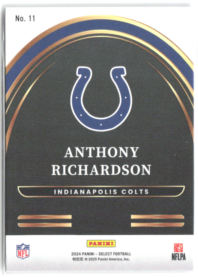 Anthony Richardson Panini Select - Select Future 11 2024 Indianapolis Colts