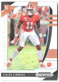 Isaiah Simmons Panini Prizm Draft Picks - Prizms Silver 154 2020 Clemson Tigers