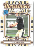 Tyler Shough Donruss - Rated Rookies Throwback 21 2025 New Orleans Saints