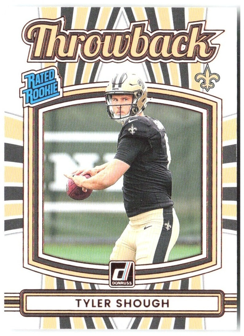 Tyler Shough Donruss - Rated Rookies Throwback 21 2025 New Orleans Saints