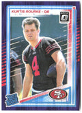 Kurtis Rourke Donruss Optic - Purple Shock 243 2025 San Francisco 49ers