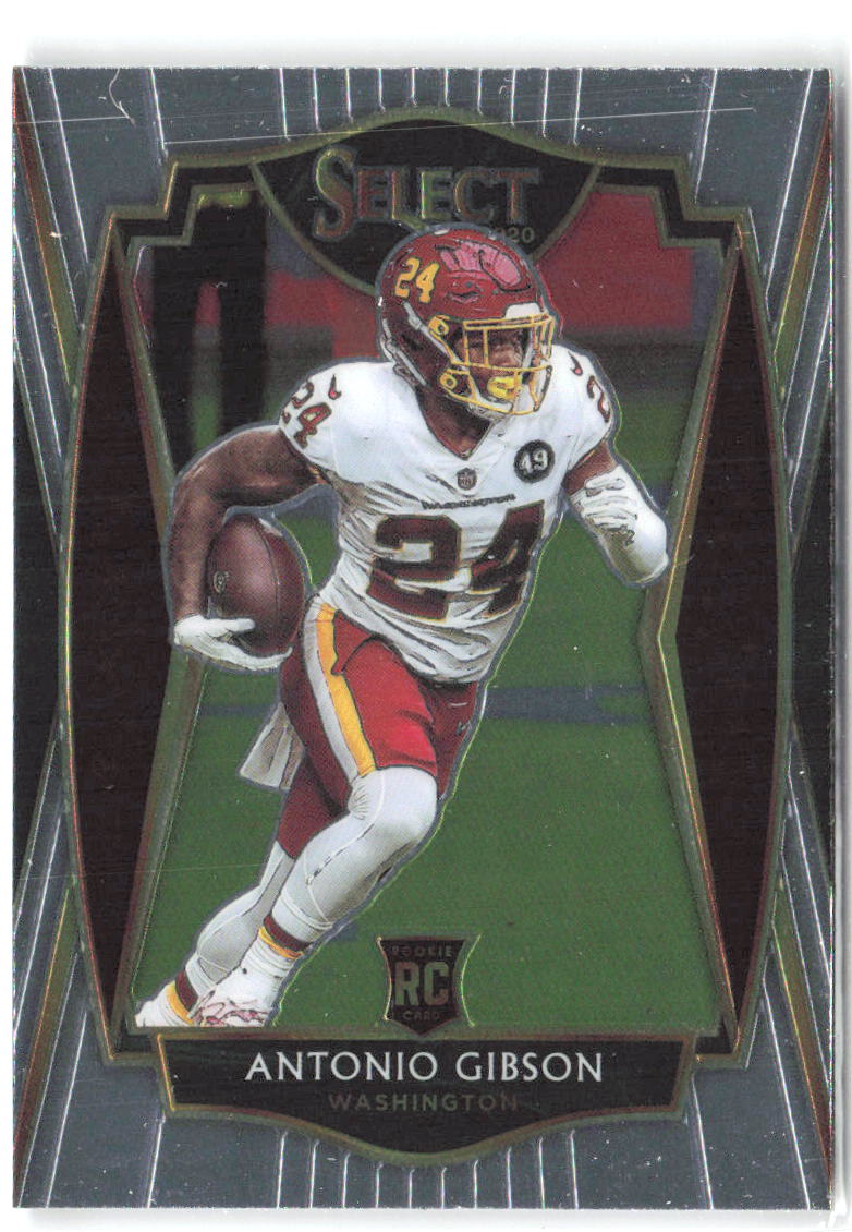 Antonio Gibson Panini Select 172 2020 Washington Football Team RC