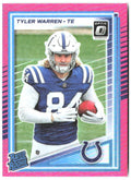 Tyler Warren Donruss Optic - Pink 234 2025 Indianapolis Colts
