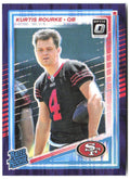 Kurtis Rourke Donruss Optic - Purple Shock 243 2025 San Francisco 49ers