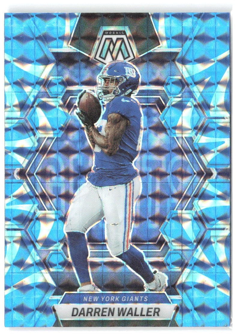 Darren Waller Panini Mosaic - Reactive Blue Mosaic 184 2023 New York Giants